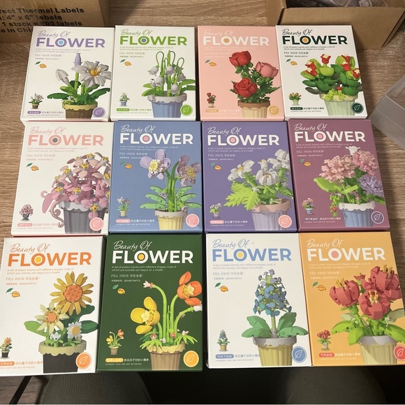 Beauty of Flower NEW Building Block Puzzle Sets (12 sets) - Picture 1 of 2
